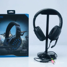 KOMC C501 Wired Earphone Over Ear Game Gaming Headphone Headset Headband With Mic Stereo For Computer